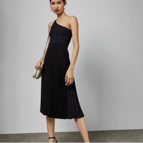 Ted Baker Miriom Asymmetrical Knit Midi Dress